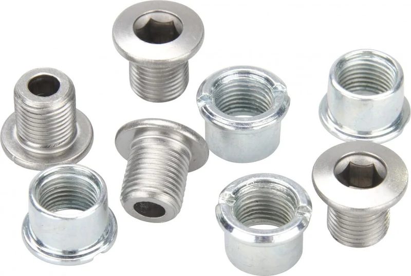 Shimano Kettenblattschrauben Y1LV98050 M8 x 8,5 mm mit Muttern