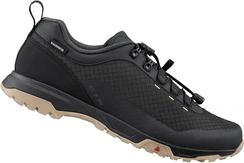 SHIMANO Fahrradschuhe ET501 Herren/Damen MTB Flatpedal Typ - Größe 39, Schwarz