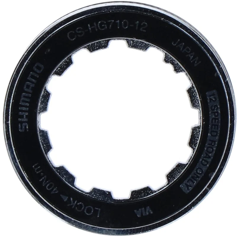 SHIMANO Verschlussring mit Unterlegscheibe CS-HG710-12 Verschlussring - 710-12