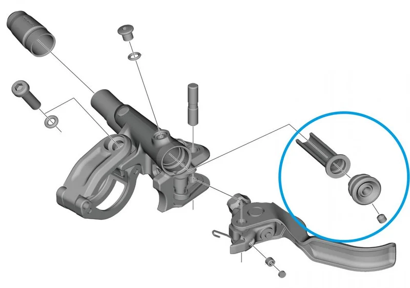 SHIMANO Membran-Einheit BL-M9120 - Ersatzmembran für hydraulische Scheibenbremse, 6 g