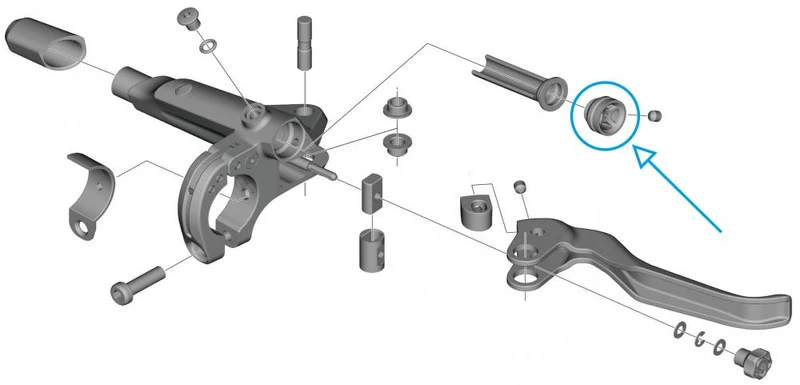 SHIMANO CUES Membran-Kappe Y2R09803T - für BL-U8000