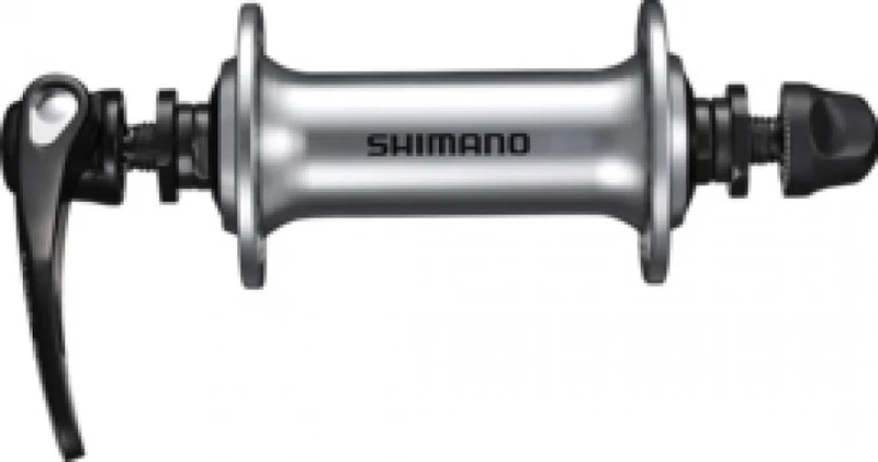SHIMANO Vorderradnabe HB-RS400 28 Loch Schnellspanner - 100 mm, Silber