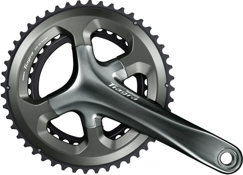 SHIMANO Kurbelgarnitur TIAGRA FC-4700 - 10-fach, 165 mm, 48-34 Zähne, 34 Zähne, Grau