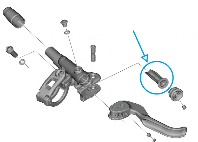 SHIMANO Membran BL-M9100 - Ersatzmembran für Bremshebel BL-M9100, 7 g