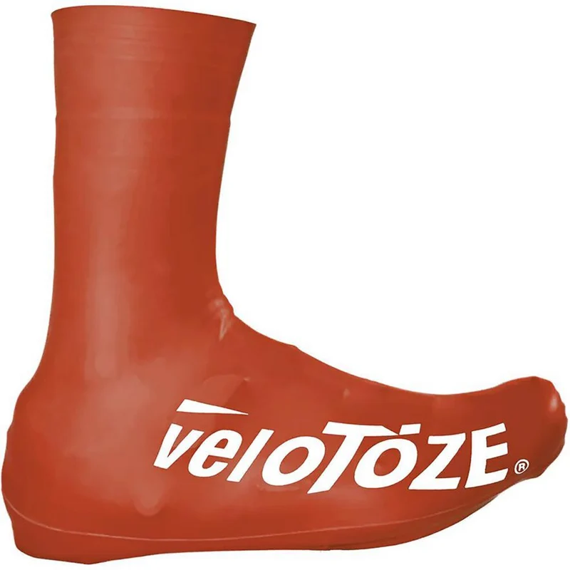 VeloToze Überschuh 2.0 lang maroon XL Maroon - wasserdichter Aero-Überschuh für kalte Tage