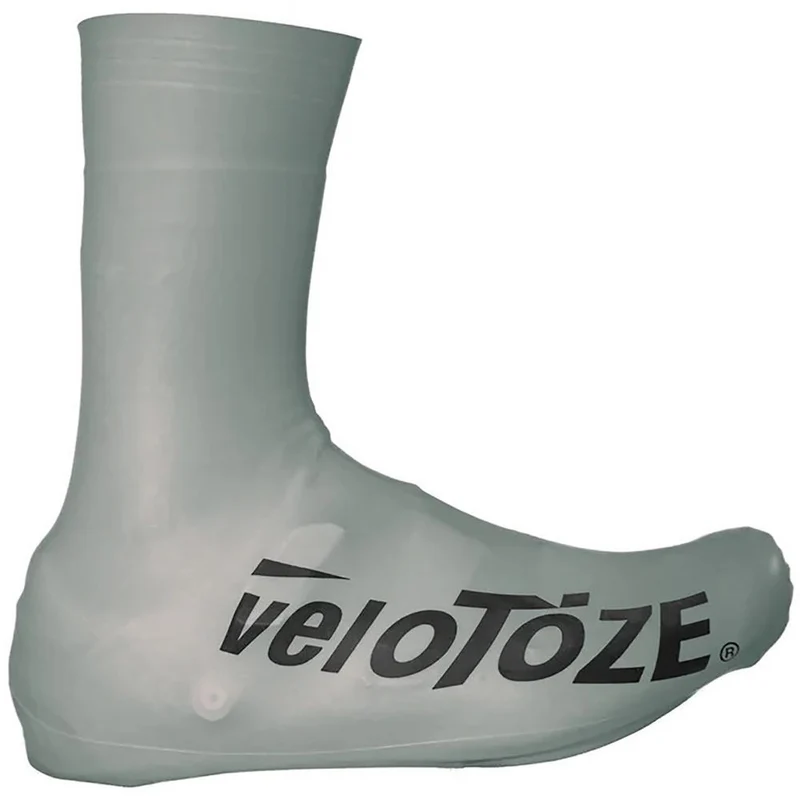 VeloToze Überschuh 2.0 lang silber S - wasserdichter aero Rennrad-Überschuh
