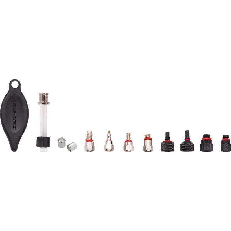 Jagwire Ersatz-Adapter-Set für Elite Bleed Kit Rot - umfassendes Entlüftungs-Set