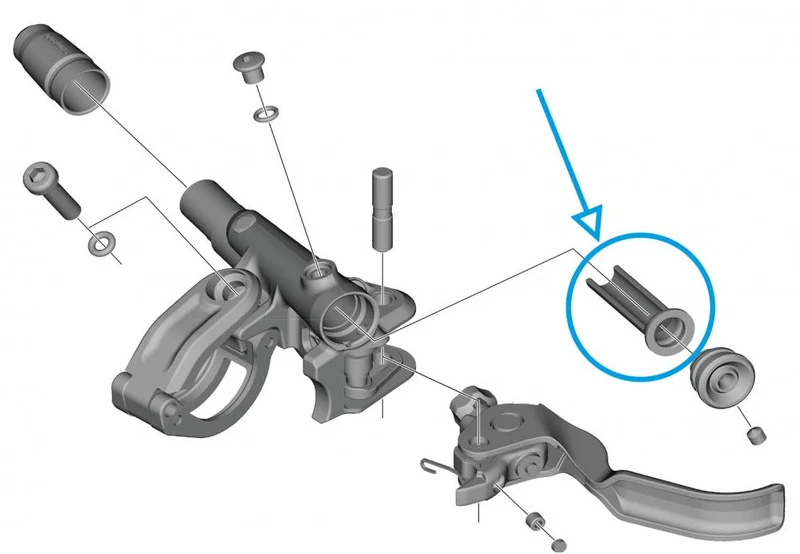 SHIMANO Bremshebel-Membran Y1XK9801T - hydraulische Scheibenbremse