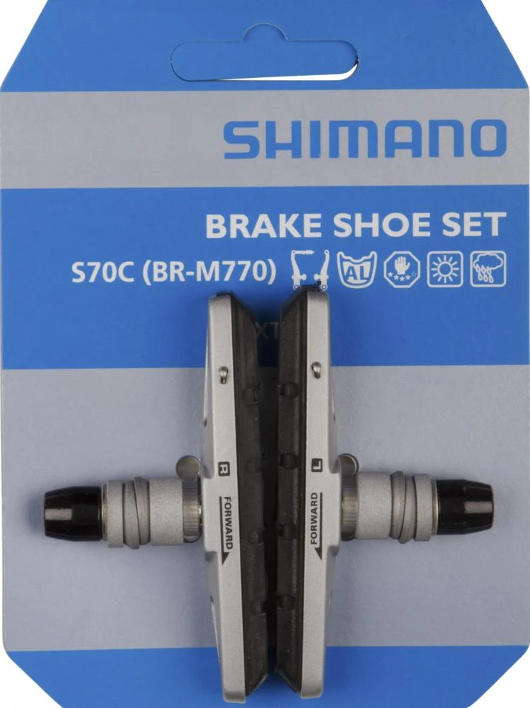 SHIMANO Bremsschuh S70C Cartridge BR-T670 ? für Alufelgen, Silber