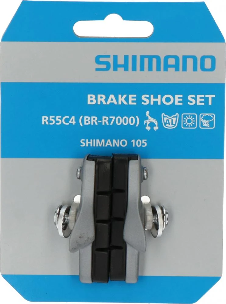 SHIMANO Bremsschuh R55C4 Cartridge BR-R7000 - für Alufelge, Silber