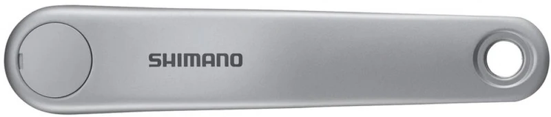SHIMANO Kurbelarmset FC-E5000 165 mm Silber - robuste E-Bike-Kurbel für City-Einsatz