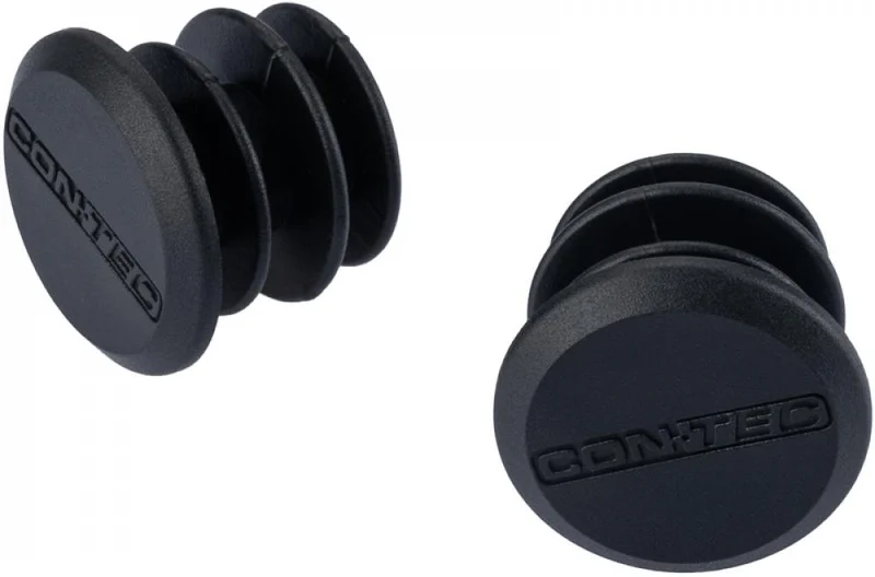 CONTEC Lenkerstopfen "Easy.Plug"nSB-verpackt, KunststoffnLenkerendstopfen für sicheren Halt des Lenkerbandes, passender Ersatz für alle CONTEC Lenkerbänder, 6g pro Paar, schwarz