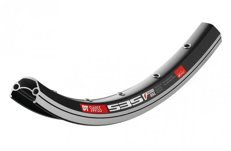DT Swiss Felge 535 26" 32 Loch Schwarz - extrastabile E-Bike-Felge für hohe Belastung