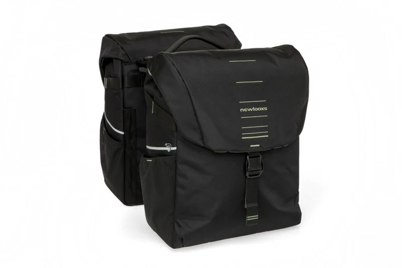 New Looxs Doppelpacktasche Vigo Double MIK 2.0 2 x 17,5L Black - geräumige Fahrradtasche
