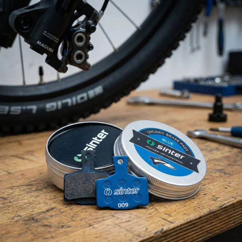 Scheibenbremsbelag Sinter 009 Magura organisch, E-Bike, blau, Set, in Dose