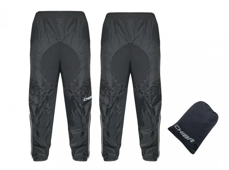 CHIBA Technische Regenhose - wasserdicht, winddicht & atmungsaktiv, schwarz, Gr. M
