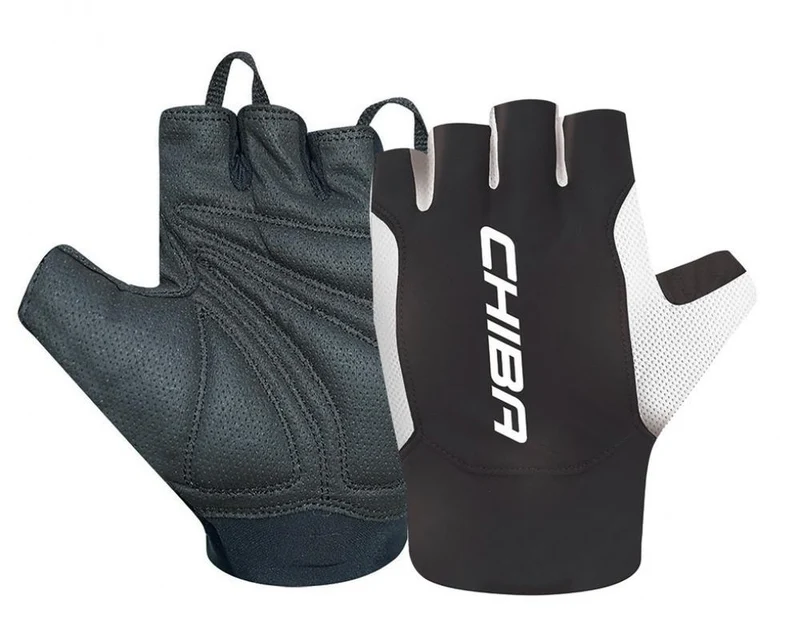 Chiba Handschuhe Mistral kurz Gr. M / 8, schwarz/weiß