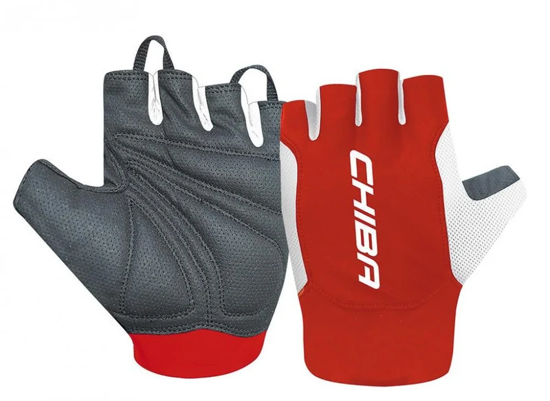 Chiba Handschuhe Mistral kurz Gr. XL / 10, schwarz/rot