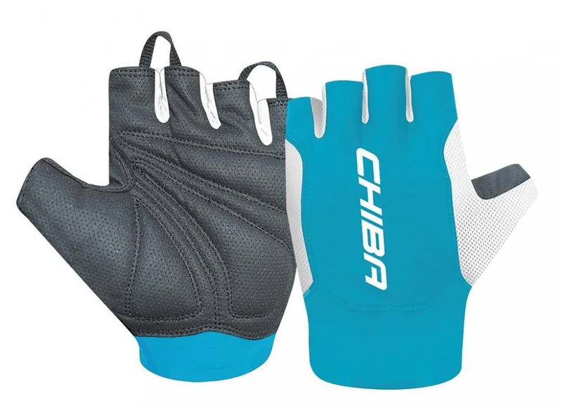 Chiba Handschuhe Mistral kurz Gr. S / 7, schwarz/türkis