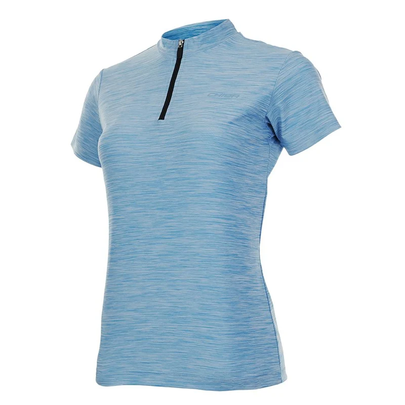 CHIBA Lady Melange Shirt - Radsporttrikot 4XL royal, atmungsaktiv, reflektierend