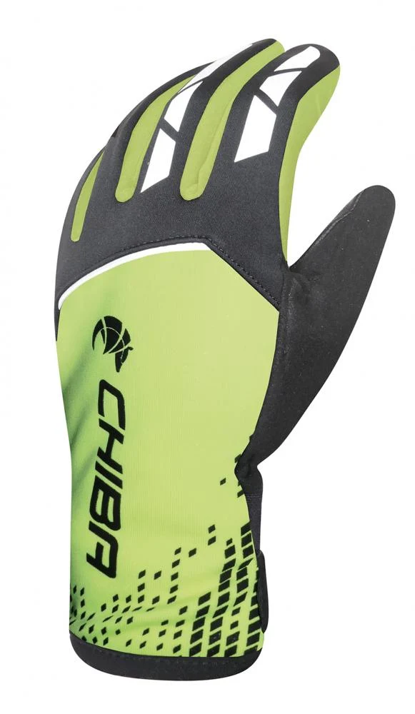 CHIBA 2nd Skin - wasserdichte Softshell Radhandschuhe neongelb XXL