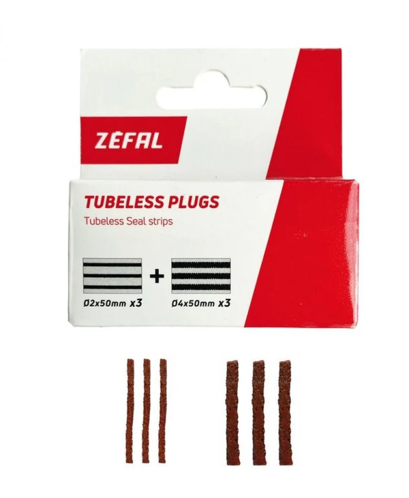 Zéfal Tubeless Plugs (3 x 2mm + 3 x 4mm) - schnelle Pannenreparatur für Tubeless-Reifen