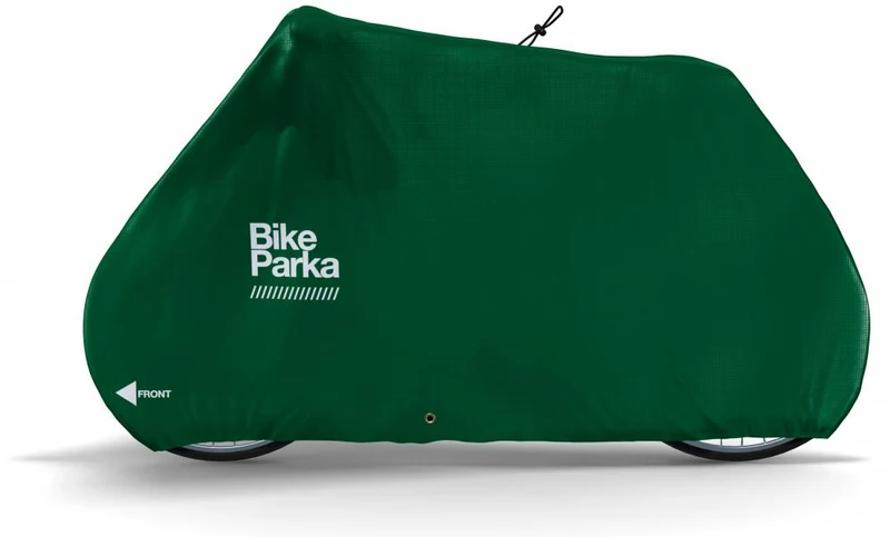 BikeParka Fahrradabdeckung STASH Green - zuverlässiger Wetterschutz für dein Fahrrad