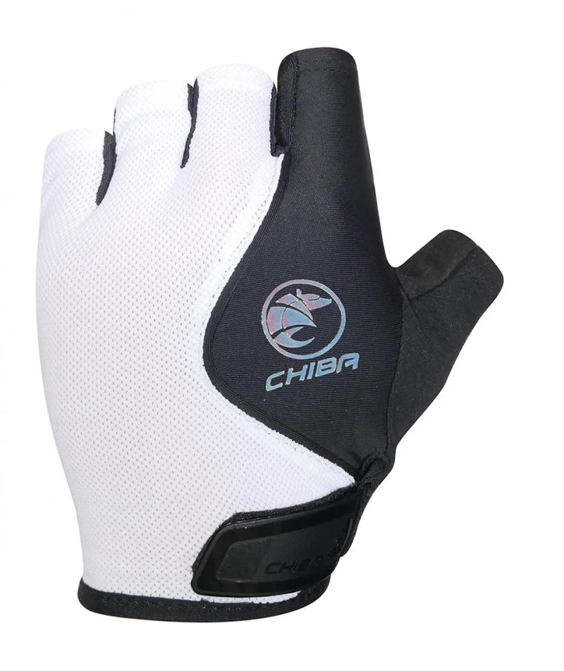 CHIBA Lady Air Plus - Damen Radhandschuhe, kurz, schwarz/weiß, Größe M, atmungsaktiv