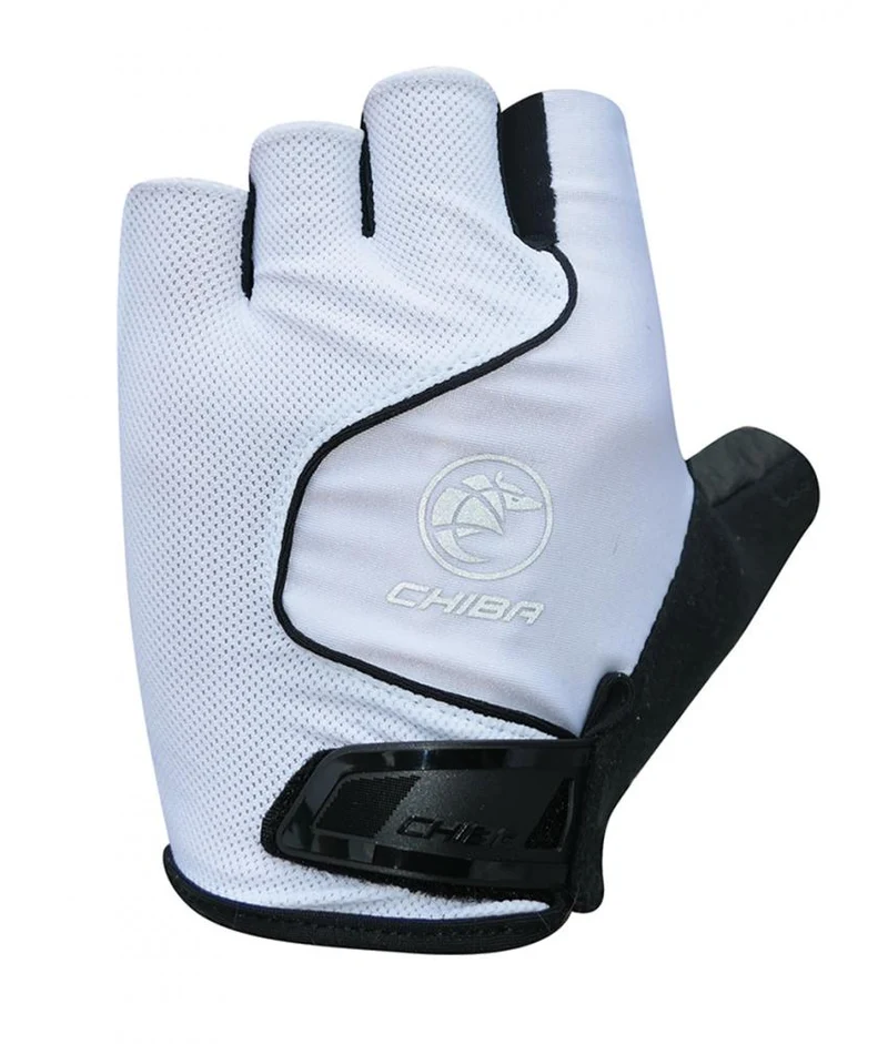 CHIBA Cool Air - Radhandschuhe XS weiß, atmungsaktiv mit Gelpolsterung