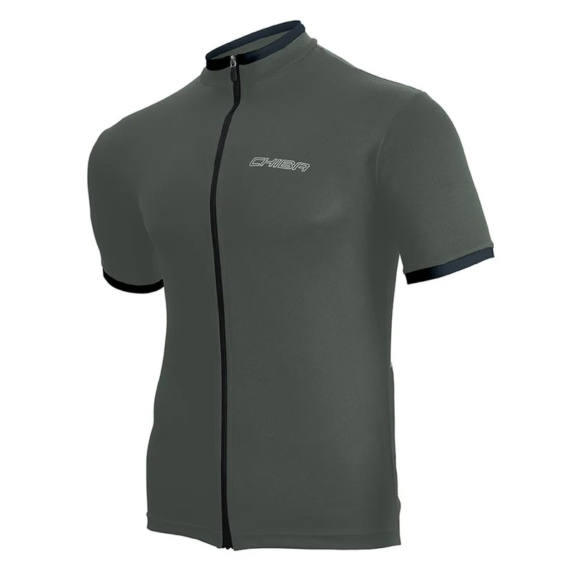 CHIBA Leisure Shirt - atmungsaktives Bike-Shirt, dunkelgrau, Größe L