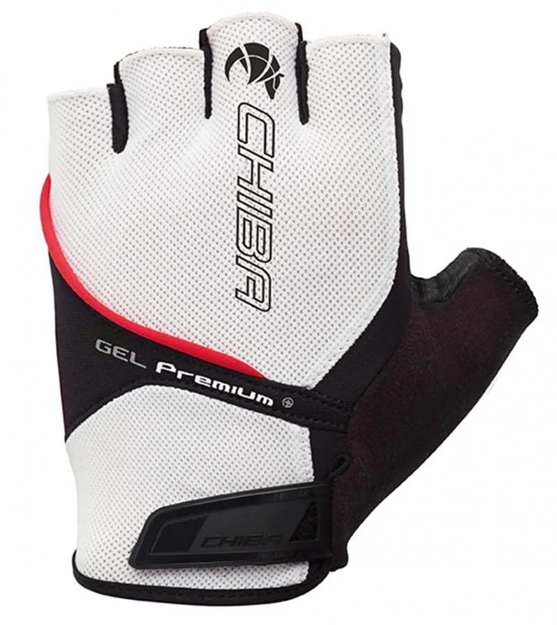 CHIBA Gel Premium - Fahrradhandschuhe weiß XXL, Gelpolster & Belüftung