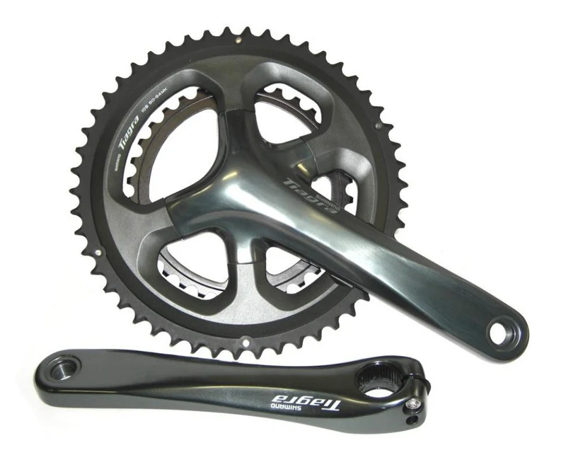 SHIMANO Kurbelgarnitur TIAGRA FC-4700 Kurbelgarnitur - 10-fach - 170 mm 50-34 Zähne 34 Zähne Grau