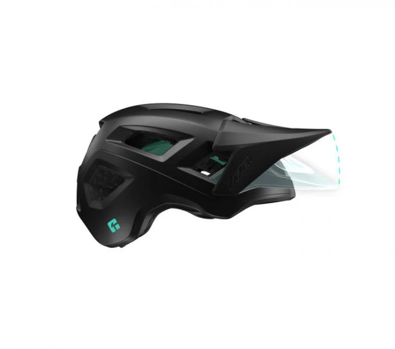 LAZER Visier Coyote KinetiCore Matte Black XL Matt - robustes Ersatzvisier für optimalen Schutz