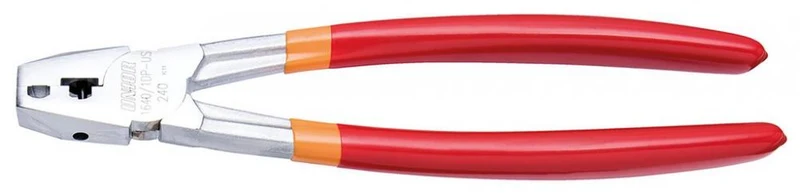 Unior Kettennietzange, 240 mm, rot, Premium Flex Plus Stahl, verchromt, ergonomisch, für Fahrradketten