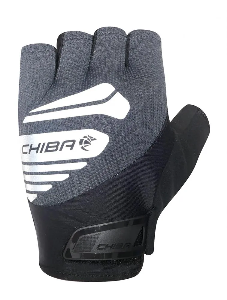 CHIBA Air Plus Reflex - Radhandschuhe XL dunkelgrau, gepolstert & reflektierend