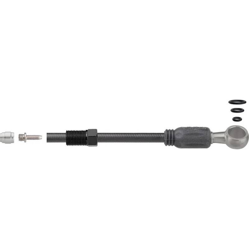 Jagwire Bremsleitungsset Sport Hydraulic für DOT 2000 mm Schwarz - starke Bremsperformance