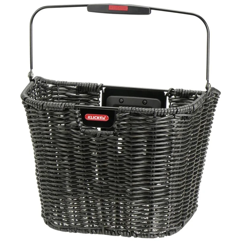 KLICKfix Fahrradkorb Structura Retroschwarz 25x34x27 cm