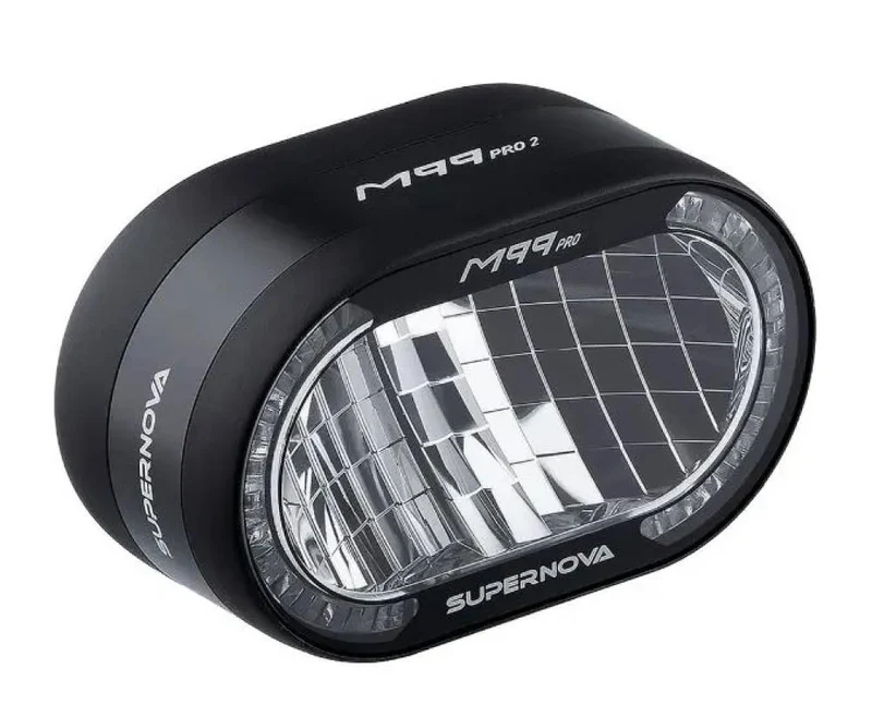 Supernova M99 Mini Pro OEM E-Bike Scheinwerfer 25 km/h - 1500 Lumen Fernlicht - 700 Lumen Abblendlicht - nur Scheinwerfer ohne Kabel