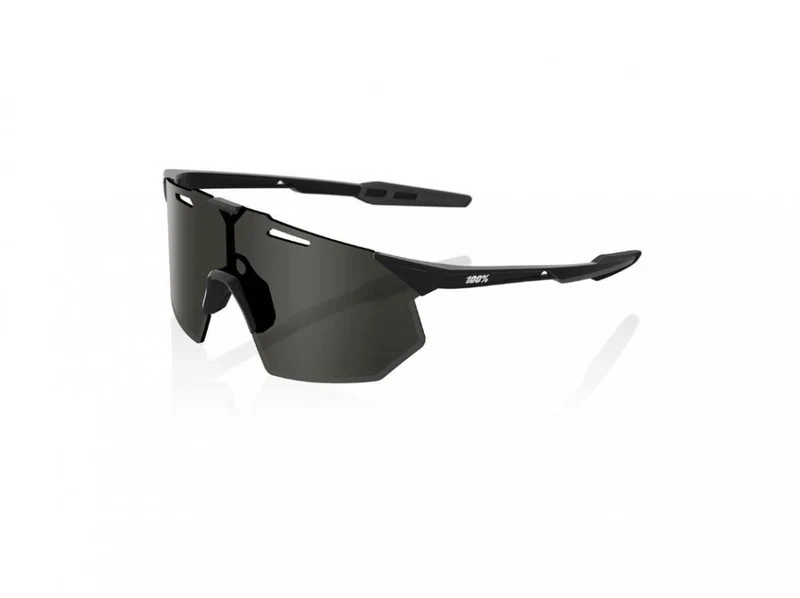 100% Hypercraft SQ - Smoke Lens unis Matte Black - ultraleichte Performance-Sportbrille