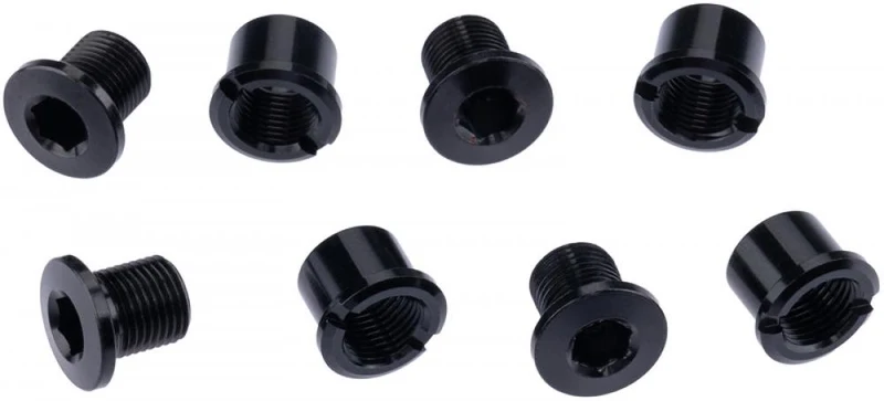 CONTEC Kettenblattschraube "C.Nut"nStahl, u.a. passend für CONTEC Kettenblätter der C.Drive Serie, passend für 1-fach Kurbeln mit Bosch Spider, Set à 4 Stück, schwarz