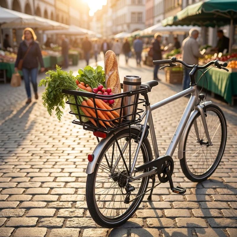 AtranVelo EPIC AVS Fahrradkorb - 18 Liter, Schwarz