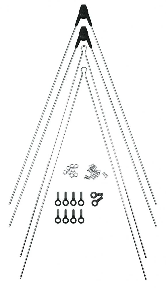 SKS Strebensatz ASR(III)+V 3.0 (380/380 mm) mit Zubehör im Polybeutel, ideal für Bluemels Schutzbleche, inklusive Strebenbefestigungsmaterial