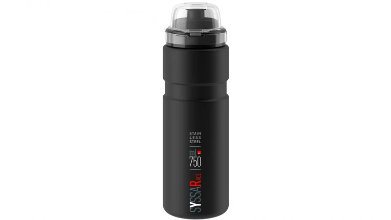 Elite Trinkflasche Syssa Race 750 ml schwarz matt Edelstahl