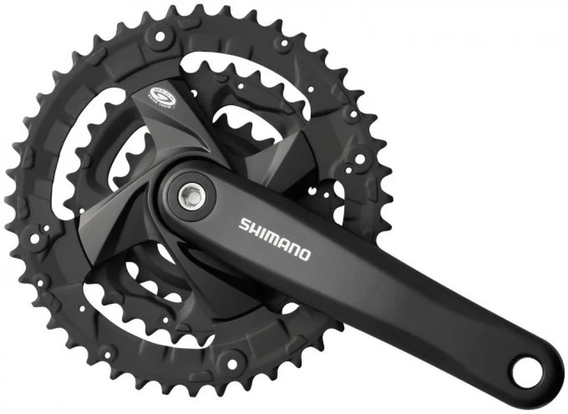 SHIMANO Kurbelgarnitur FC-M371 175 mm 48-36-26 Zähne Kurbelgarnitur - Dreifach-Kettenblatt für Trekking und City
