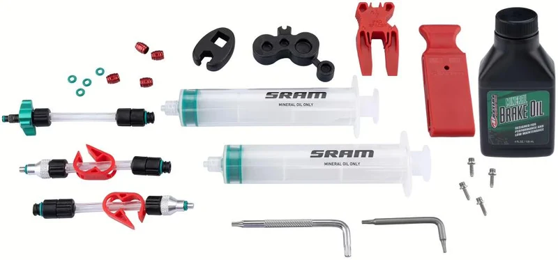 SRAM Entlüftungskit Standard (Mineralöl) DB8/Maven - sauberes und effizientes Bremsen-Entlüften