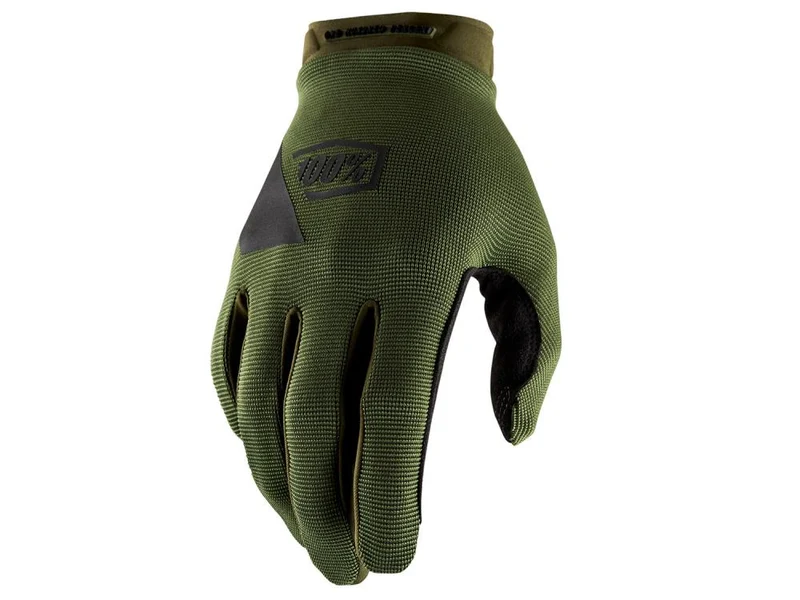 100% Ridecamp Gloves XL Army Green / Black - atmungsaktive MTB-Handschuhe mit Top-Grip