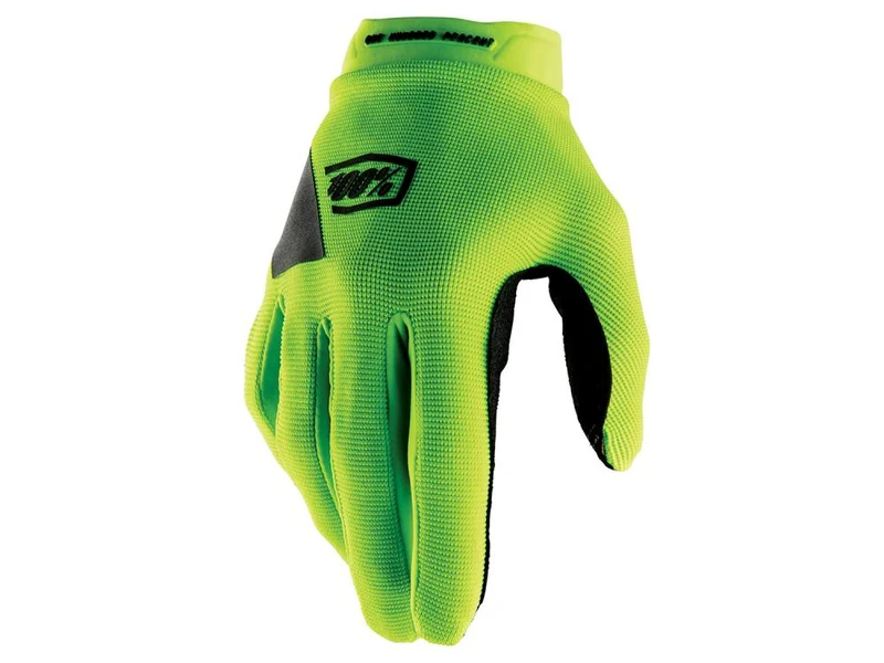 100% Ridecamp Gloves L fluo yellow - atmungsaktive MTB-Handschuhe mit Top-Grip
