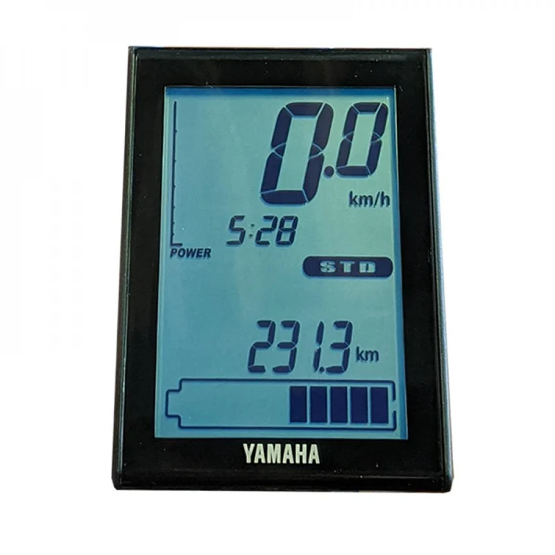 Yamaha LCD-Display X94-83715-10 für E-Bikes mit PW-Mittelmotor ab 2016, kompatibel mit Displayhalter ab Modelljahr 2016, ohne Temperaturanzeige