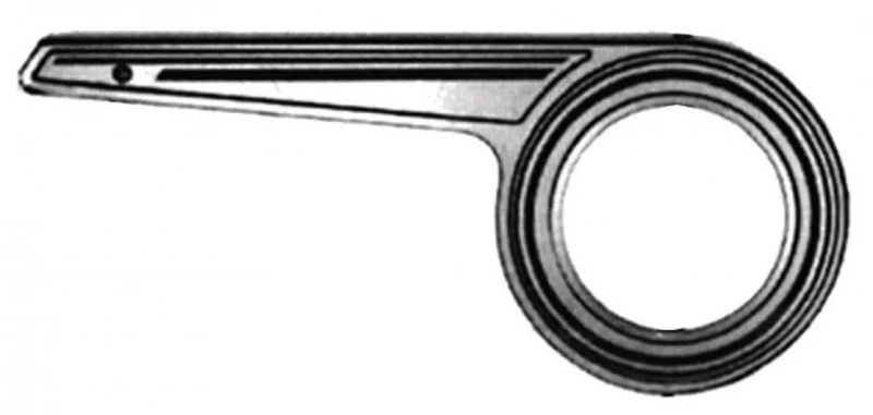 Horn Kettenschutz Alu SL 23 1flügelig silber bis 46 Zähne für Nabenschaltung