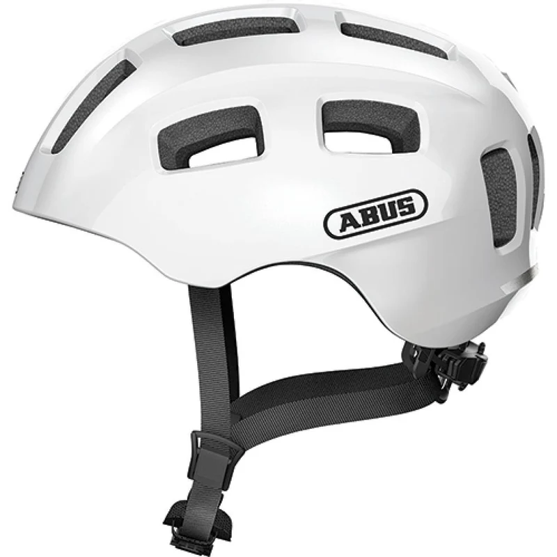 Abus Kinderhelm Youn-I 2.0 pearl weiß S 48 bis 54cm